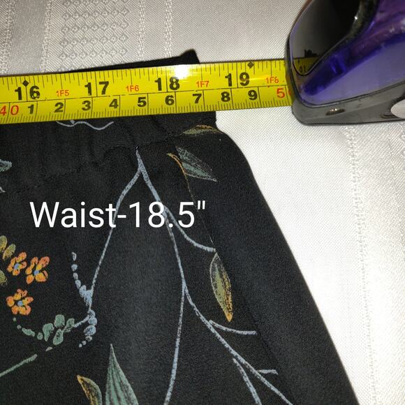 Pendleton Plus Floral Skirt Womens Size 18W Black Lightweight Chiffon Lined - Picture 12 of 14